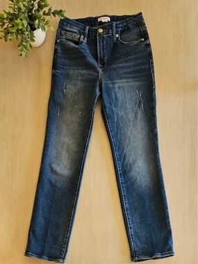 Good American Dark Blue Straight Leg Jeans